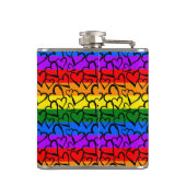 虹のハートパターン フラスク (裏面)