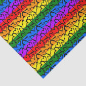 虹のハートパターン 薄葉紙 (詳細)