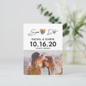 虹のハート保存日 案内ポストカード (スタンド正面)