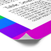 虹のハート愛は愛結婚の座席表 ポスター (角)