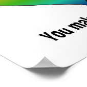 虹のハート色の選択 ポスター (角)