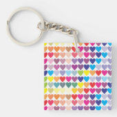 虹のハート キーホルダー (正面)