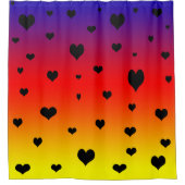 虹のハート、 シャワーカーテン (正面)