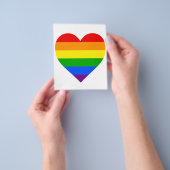 「虹のハート」 チラシ (手)