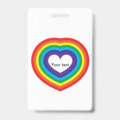 虹のハート バッジ (裏面)