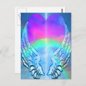 虹のハート ポストカード (正面/裏面)