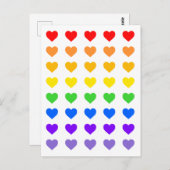 虹のハート ポストカード (正面/裏面)