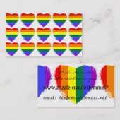 虹のハート 名刺 (正面/裏面)