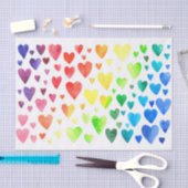 虹のハート 薄葉紙 (クラフト)