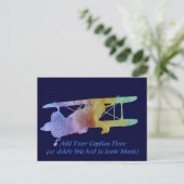 虹のバイプレーン ポストカード (スタンド正面)