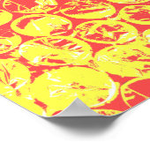 虹のバブルラップアーポップ・アートのト ポスター (角)