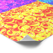 虹のバブルラップアーポップ・アートのト ポスター (角)