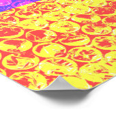 虹のバブルラップアーポップ・アートのト ポスター (角)