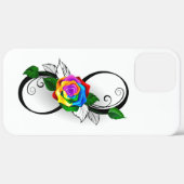 虹のバラとインフィニティ・シンボル Case-Mate iPhoneケース (裏面 / 右)