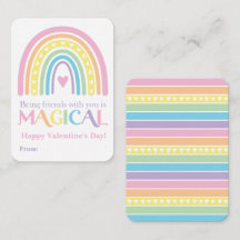 虹のバレンタインカード, オーダーメイドの教室用バレンタインカード