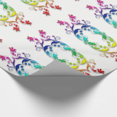 虹のバロックの要素 ラッピングペーパー (角)