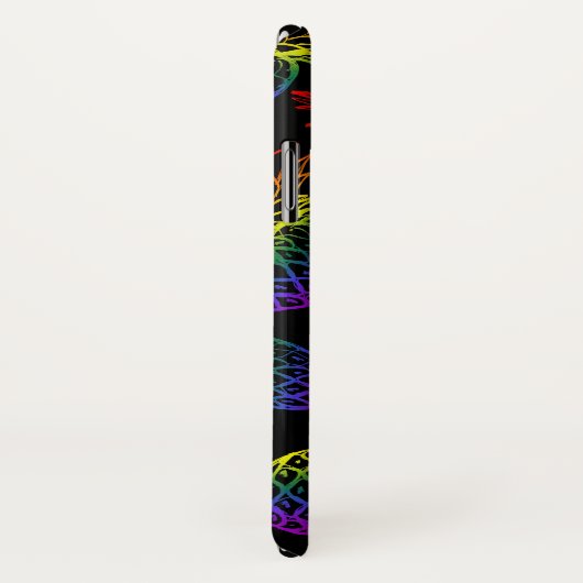 虹のパイナップルとiPhone/iPadのケース。 Case-Mate iPhoneケース (裏面/右)