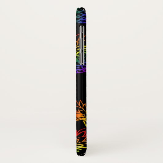 虹のパイナップルとiPhone/iPadのケース。 Case-Mate iPhoneケース (裏面/左)