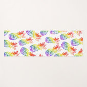 虹のパイナップルを使鮮やかったヨガマット ヨガマット (正面(横))