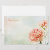 虹のパステルのカーネーション 便箋 (正面/裏面)