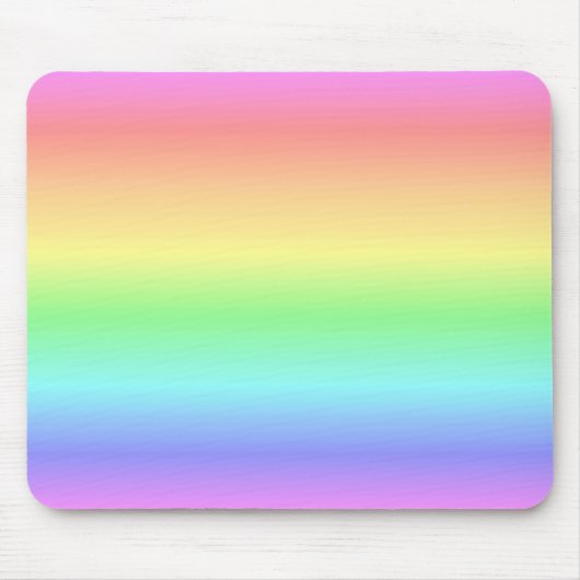 虹のパステル マウスパッド (正面)