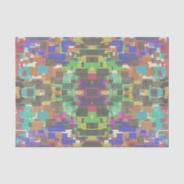 虹のパターン（の模様が）ある色を超えてピクセル化 薄葉紙