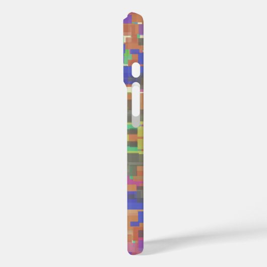 虹のパターン(の模様が)ある色を超えてピクセル化 Case-Mate iPhoneケース (裏面 / 左)
