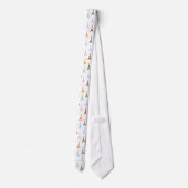 虹のパリエッフェル塔パターン ネクタイ (裏面)