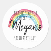 虹のパーティー、水色レインボー誕生日、好意