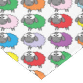 虹のヒツジ テーブルクロス (アングル)