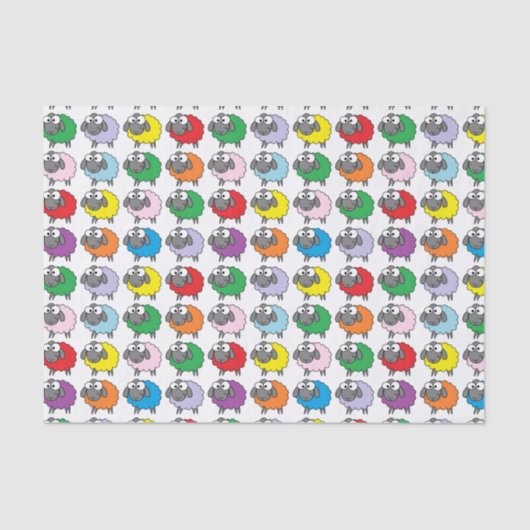 虹のヒツジ 薄葉紙 (正面)