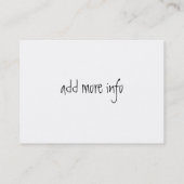 虹のヒョウのプリント 名刺 (裏面)