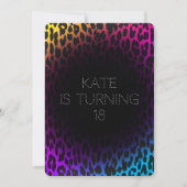 虹のヒョウの招待状 招待状 (正面)