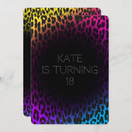 虹のヒョウの招待状 招待状