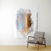 *~* 虹のビーチ 波 オーシャン アーティスト フラワー AR11 タペストリー (インサイチュ)