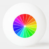 虹のピンポン球の虹のスポーツのおもしろい 卓球ボール (裏面)