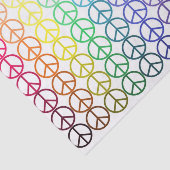 虹のピースサインのティッシュペーパー 薄葉紙 (詳細)