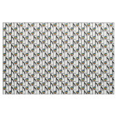 虹のピースサイン音楽ノートの生地 ファブリック (ファットクウォーター)