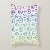 虹のピースサイン アクセントクッション (正面(垂直))