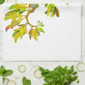 虹のファンタジーの海のドラゴンの台所タオル キッチンタオル (折り畳み)