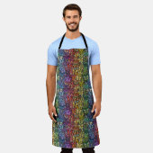 虹のファンタジー エプロン (着用した状態)