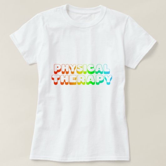 虹のフィジカルセラピー Tシャツ (デザイン正面)