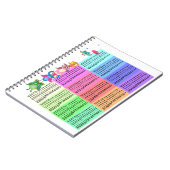 虹のフクロウの九九 ノートブック (左側)