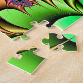 虹のフラクタルのパズル ジグソーパズル (側面)