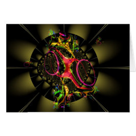 虹のフラクタルの芸術のデザインとチョコレート色