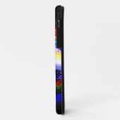 虹のフラクタルの芸術の(ばちゃばちゃ)跳ねるのデザイン Case-Mate iPhoneケース (裏面/左)