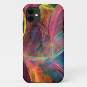 虹のフラクタルの芸術 iPhone 11 ケース