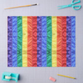 虹のフラッグストライプレインボーLGBT LGBTQゲイプライド 薄葉紙 (クラフト)