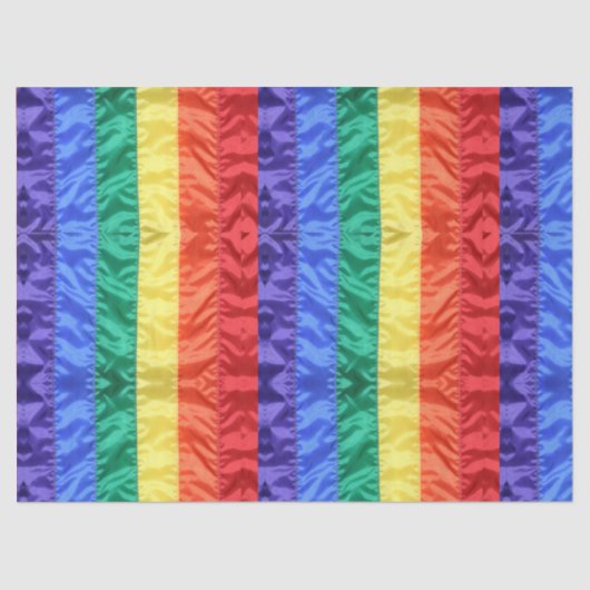 虹のフラッグストライプレインボーLGBT LGBTQゲイプライド 薄葉紙 (正面)