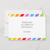 虹のフラット サンクス カード (裏面)